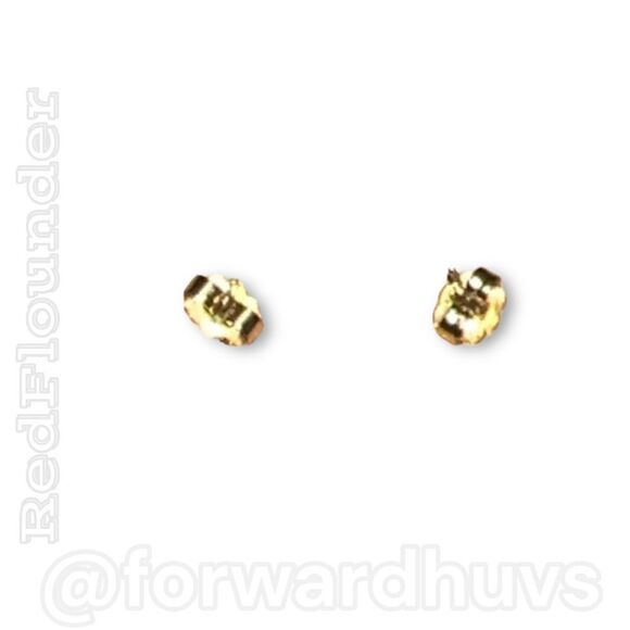 Bundle 3 for $15 Vintage Gold Tone & Burnt Red Circular Post Earrings - Picture 5 of 6